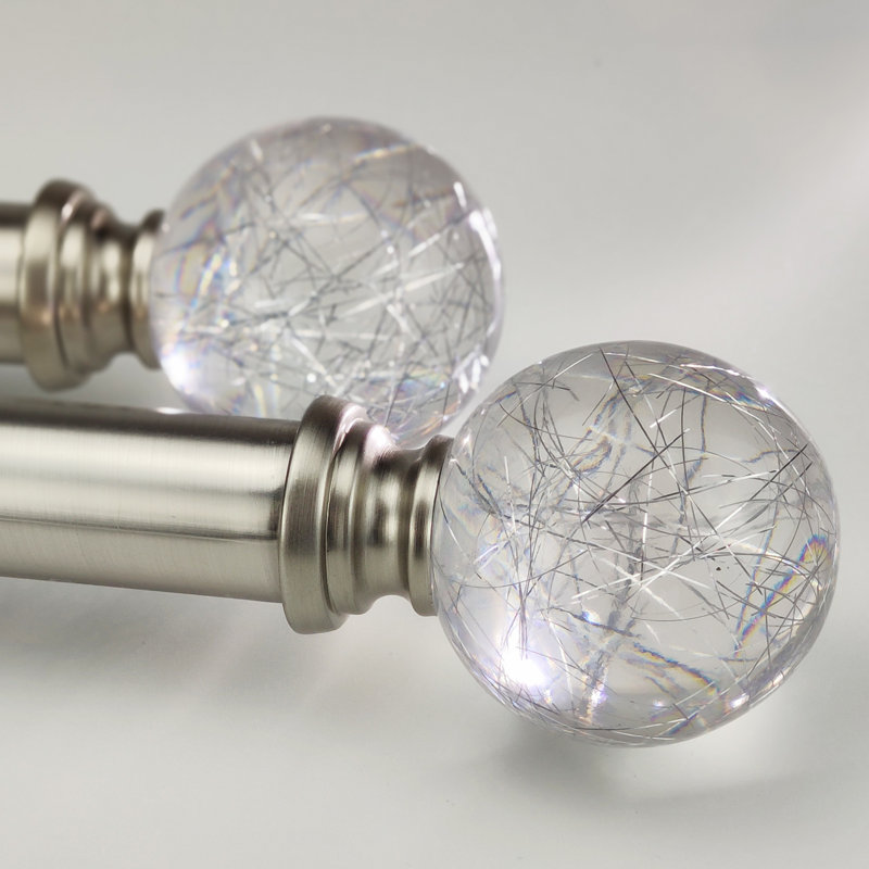 Largeur totale du Ziarra, 36" - 72", Nickel brossé