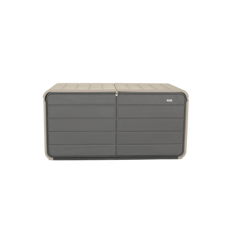 Coffre de terrasse en plastique 260 gallons, H 33,85 po x l 68,11 po x P 32,28 po