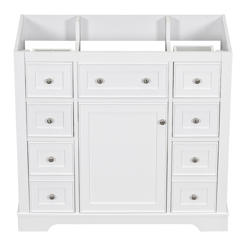 35,6 base de meuble-lavabo simple seulement, Blanc