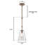 Luminaire suspendu conique 1 lumière Ferullo