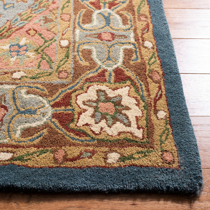 Hebron Hand Tufted Wool Oriental Rug, Square 6'