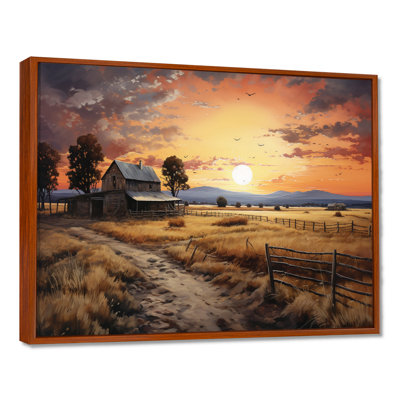 Barn Scenery At Dusk IV - Barn Wall Art for Living Room