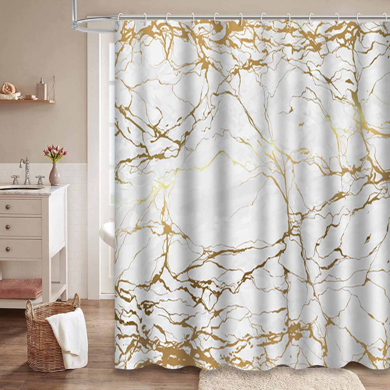 Rideau de douche Marble, L 72 po x l 84 po