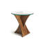 Planes Glass End Table
