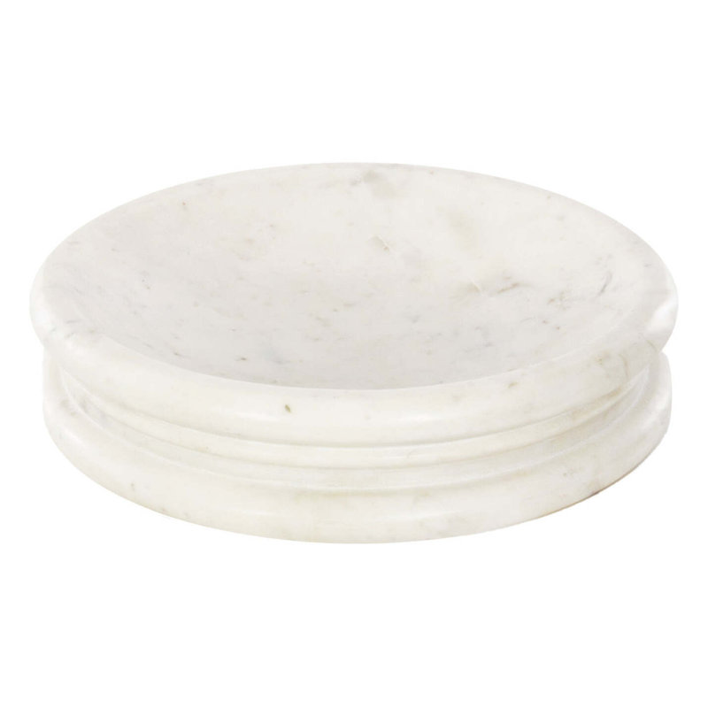 Handmade Marble Decorative Bowl, 3" H x 14" W x 14" D
