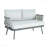Gray Mariano Steel 4-Pieces Coversation Set Outdoor Furniture-747242881-747242880