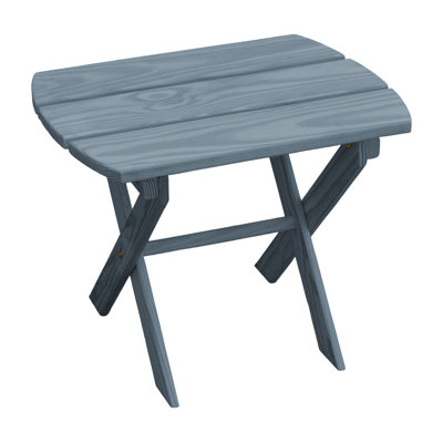 Anika Rectangular Pine Folding Outdoor Side Table , 18'' in. W 16'' in. D