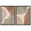 «Green Tan Brown», art moderne abstrait, impression encadrée, affiche, salle de bain, petit art mural-104785046-104785047