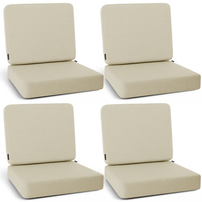 Ensemble de 4 coussins de chaise d'extérieur
