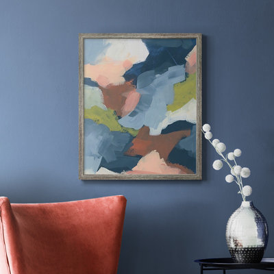 Soft Indigo Atmosphere II Premium Framed Canvas - Ready to Hang