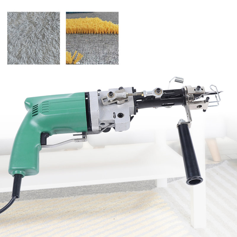 Electric Hand Tufting Gun Rug Machines 2 In 1 Can Do Both Cut Pile And Loop Pile
