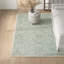 Tapis bleu / ivoire en laine touffeté à la main Milbridge-1301410357