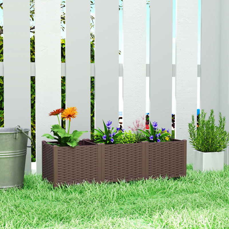Lit de jardin surélevé avec pieds, bacs à fleurs surélevés