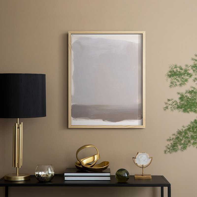 ABSTRACT Series DCCXLIV Framed Print - Solid Wood, Natural, 30" H x 24" W