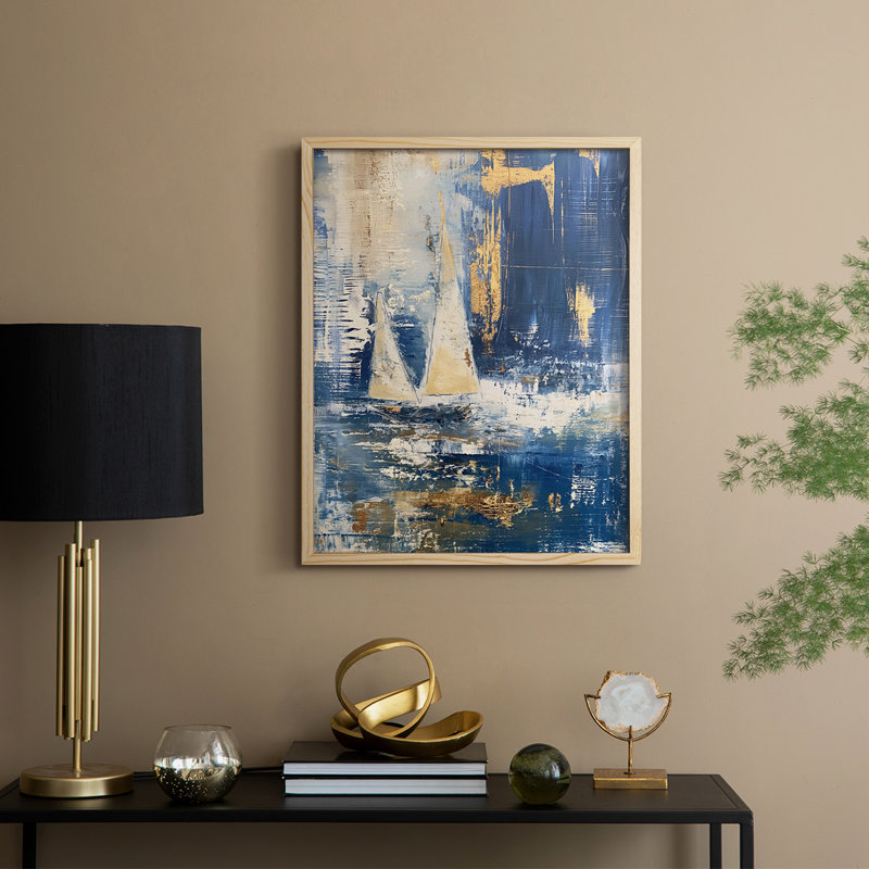 NAUTICAL Series CXCII, reproduction encadrée - bois massif, H 21 po x l 17 po
