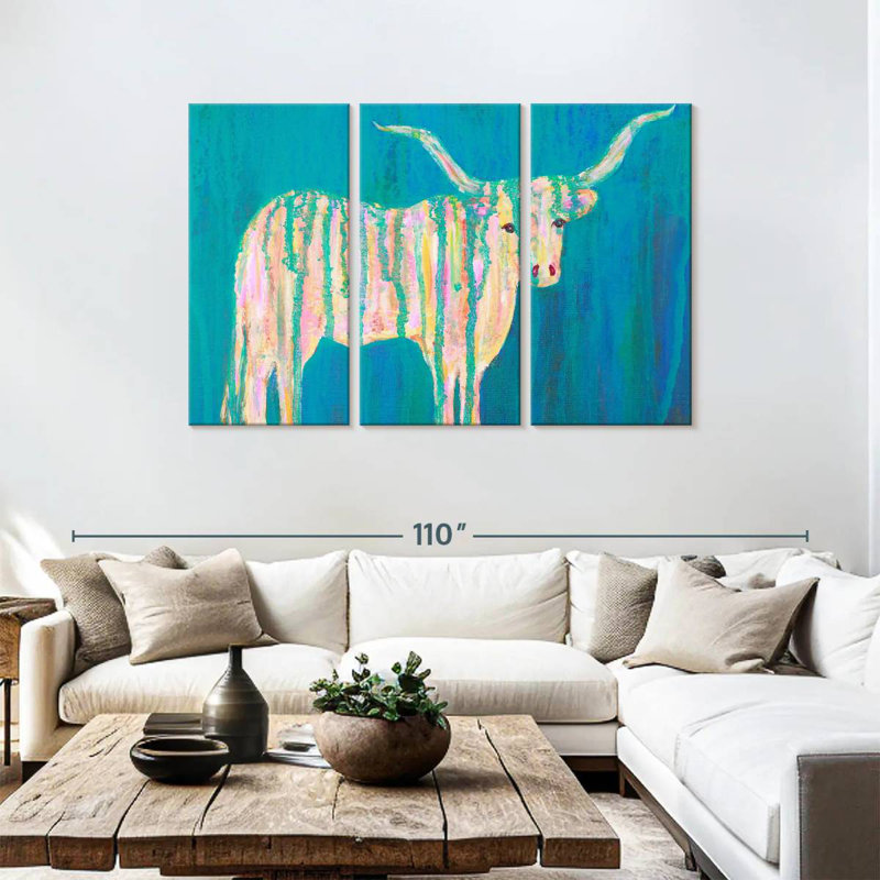 Brampt Texas Longhorns, 48" H x 74" W