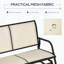 Banc oscillant pour 2 personnes avec structure en acier et toile respirante-1194135114
