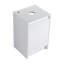 Meuble-lavabo autoportant de 32 po avec lavabo en céramique noire et 1 petite armoire de rangement