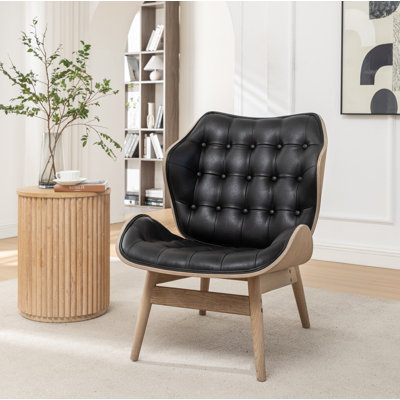 Berkie Faux Leather Wingback Chair
