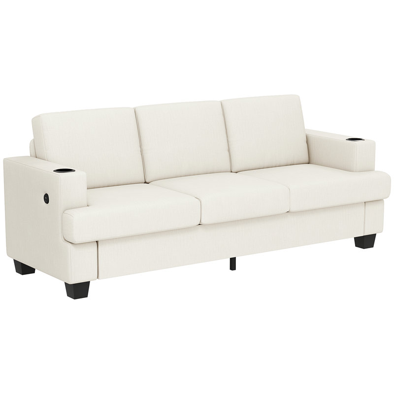 3 Seater Sofa, Cream
