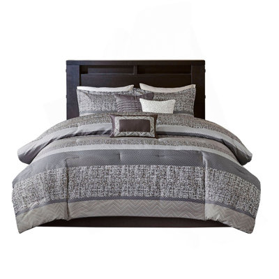 7 Piece Jacquard Comforter Set