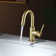 Circular Single Hole Bathroom Faucet with Drain Assembly