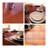 Floortex Hometex Pack of 4 Anti-Microbial Vinyl Rectangular Place Mats - 12" x 18"