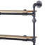 Tablette murale chêne et sable noir-95189106