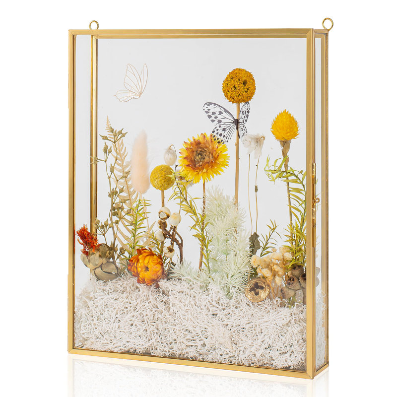 Shadow Box Frame 8X10, Deep Glass Shadow Box Display Case, 3D Shadow Boxes Picture Frame For DIY Wedding Dried Flowers, Memories, Tickets And Photos