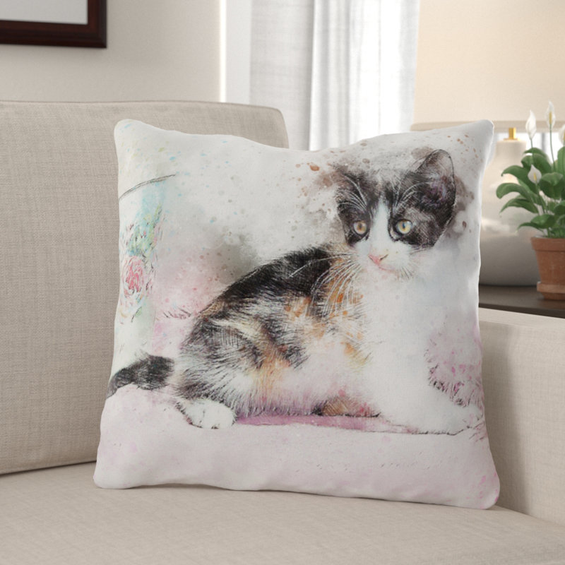 Outdoor Reversible Throw Pillow, Microsuede, Indoor