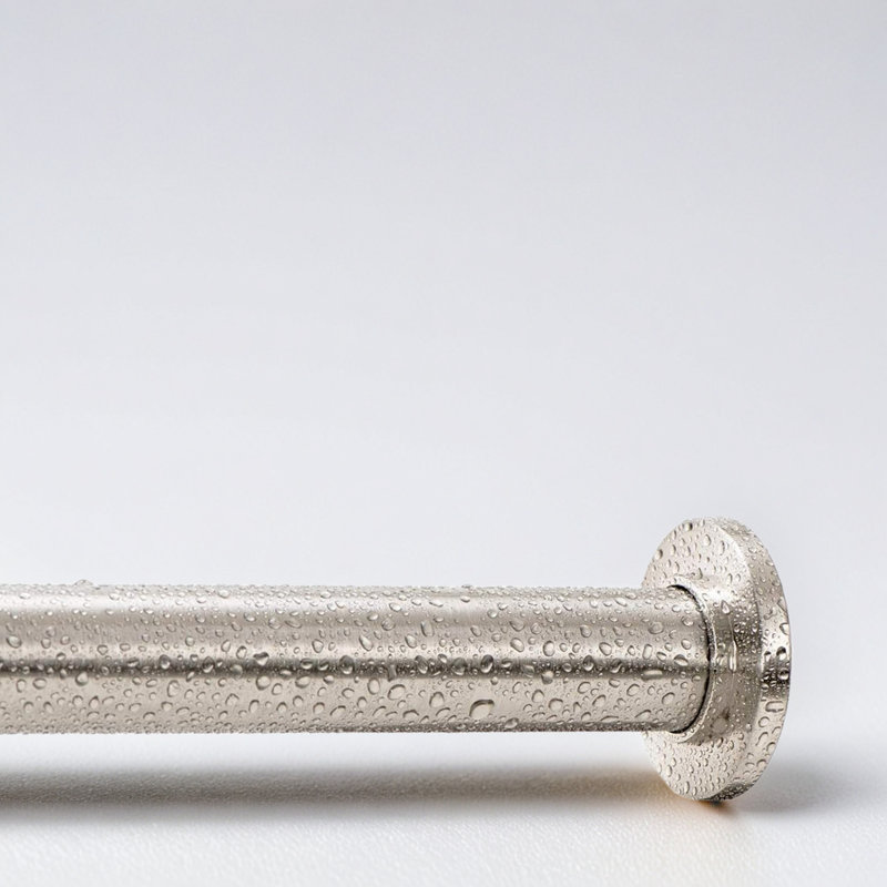 Tringle à rideaux à tension robuste - Tringle à tension à ressort réglable pour la douche ou les fenêtres, antirouille, sans outils, embouts en caoutchouc antidérapants
