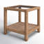 Pine Isle Glass End Table-983768090