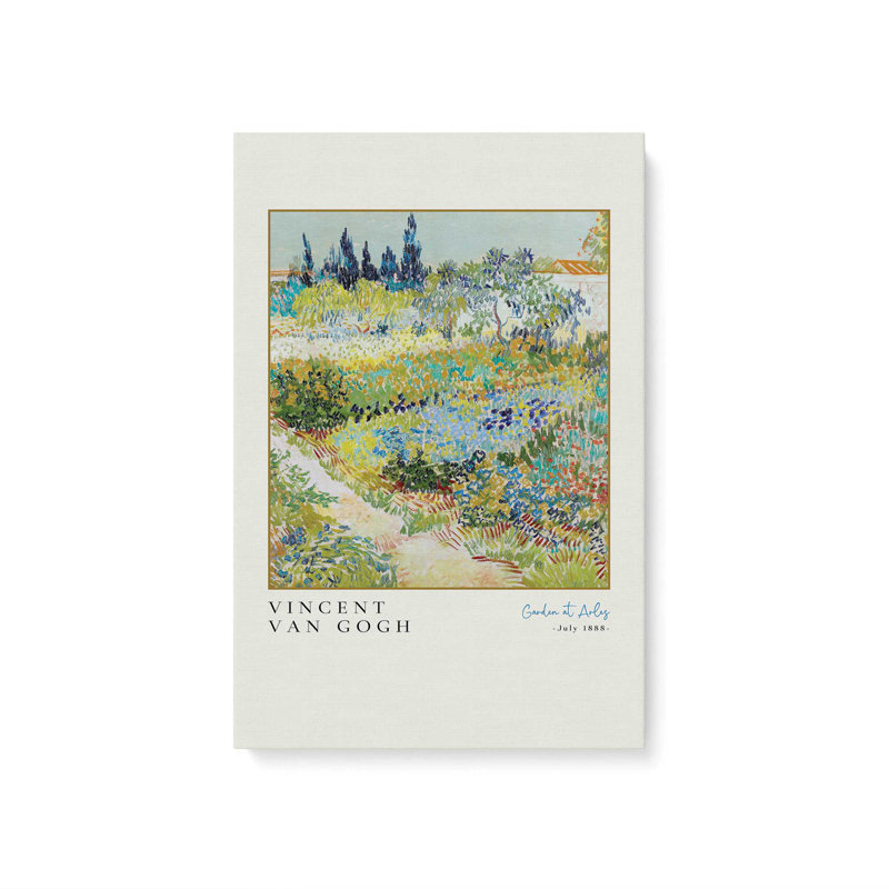 Jardin Van Gogh à Arles, Toile tendue, H 36 po x l 24 po x P 1,25 po