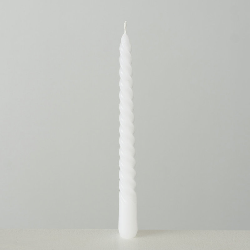 Unscented Taper Candle, White