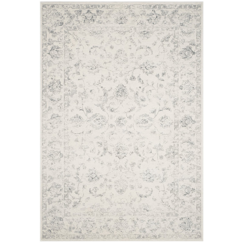 Tapis à motif floral Overholt Performance, Rectangle 4 pi x 6 pi