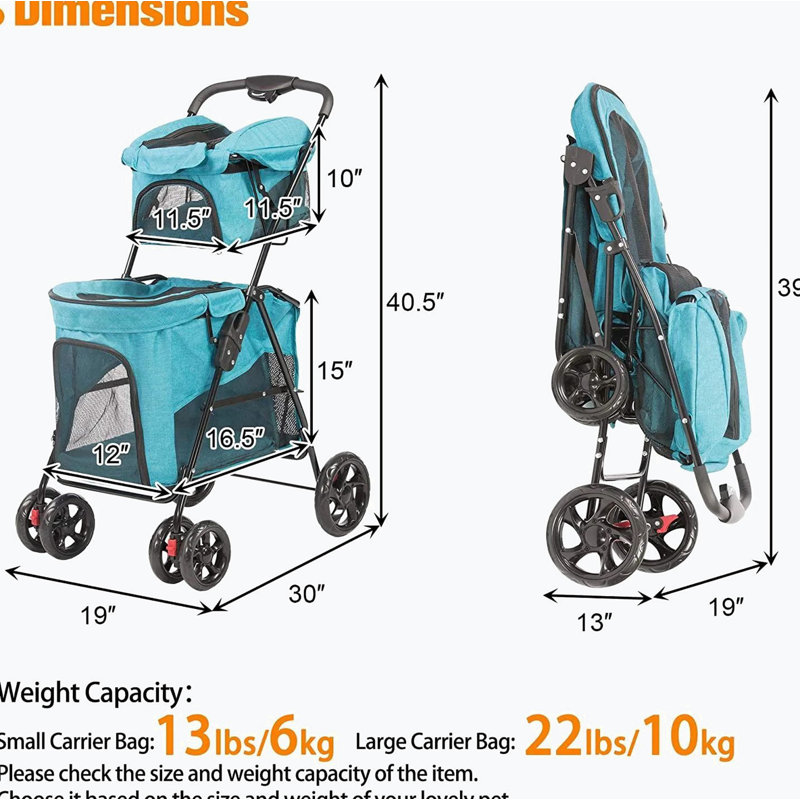 Foldable Pet Stroller