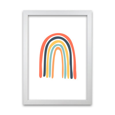 Rainbow On White Original - Print