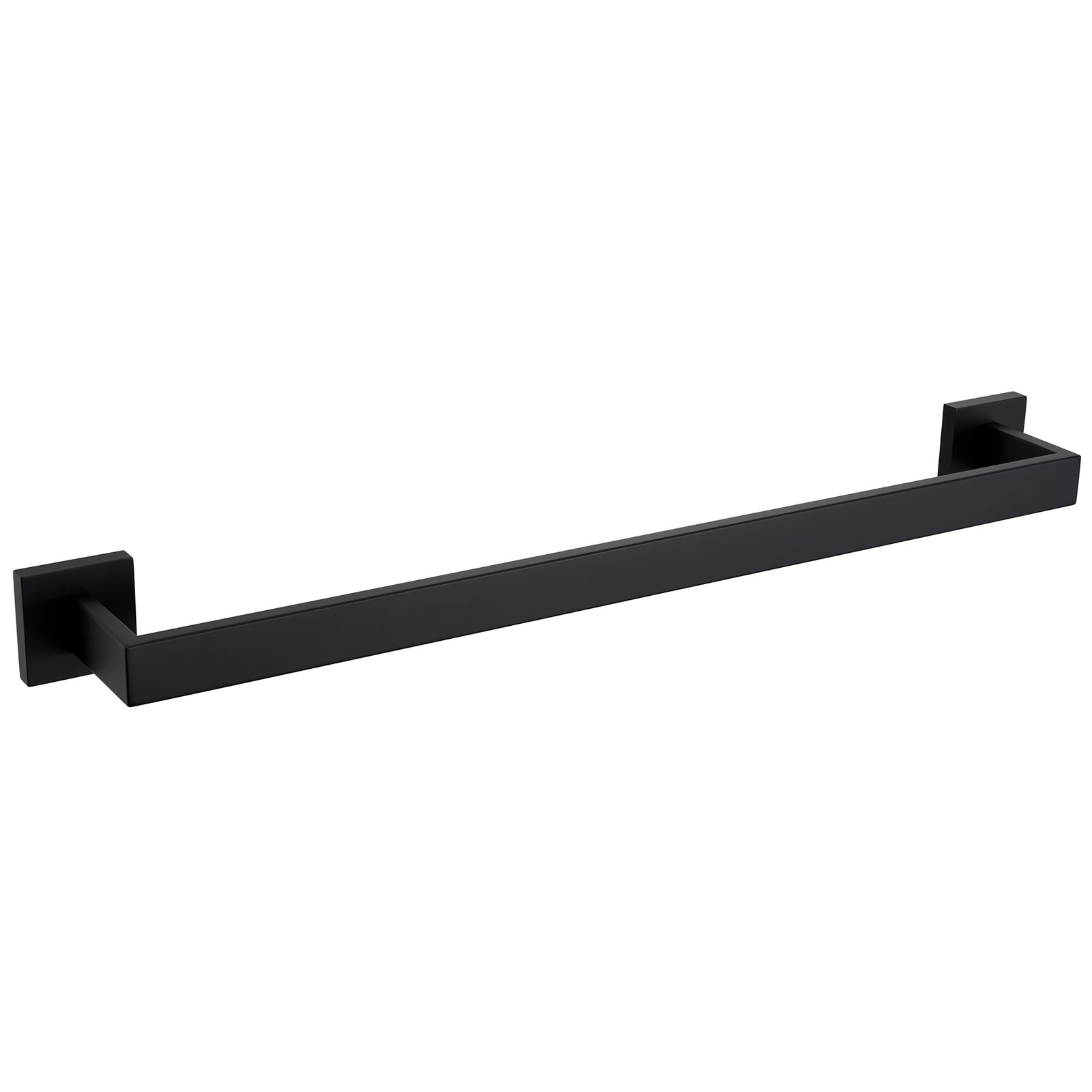 24" Wall-Mounted Stainless Steel Towel Bar, Matte Black, 3.13'' H X 23.75'' L X 2.19'' D