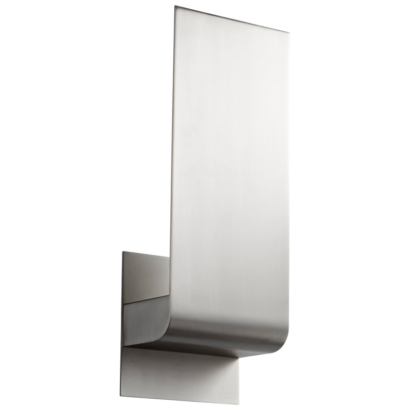 Gartrell LED Armed Sconce, Satin Nickel