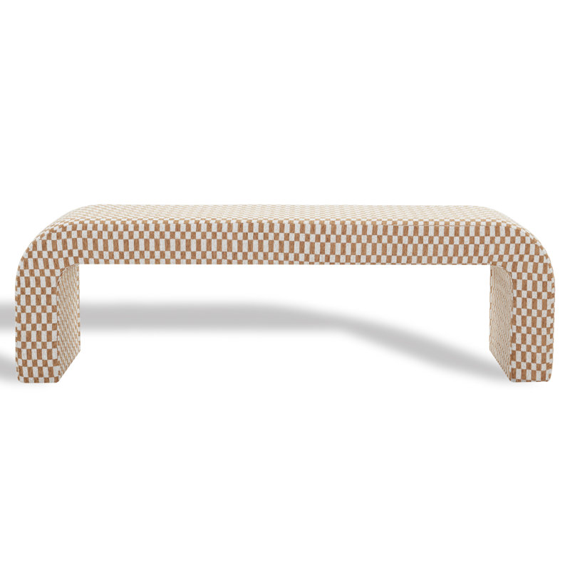Banc rembourré Daine, Brun