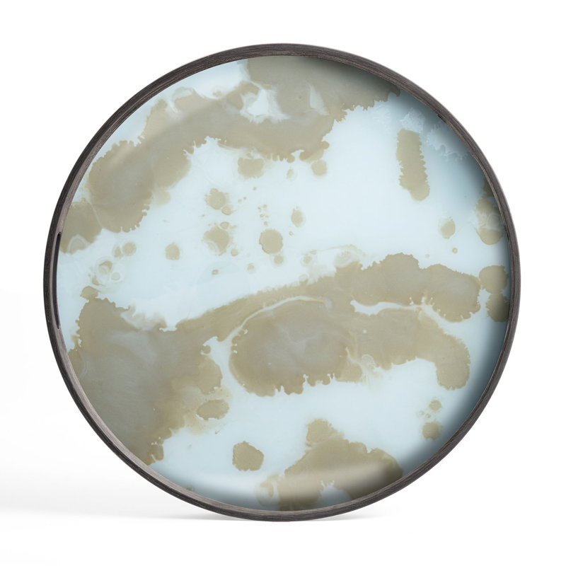 Tribal Quest Round Abstract Decorative Tray