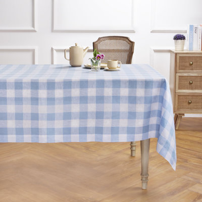 Buffalo Check - 100% Pure Linen Tablecloth
