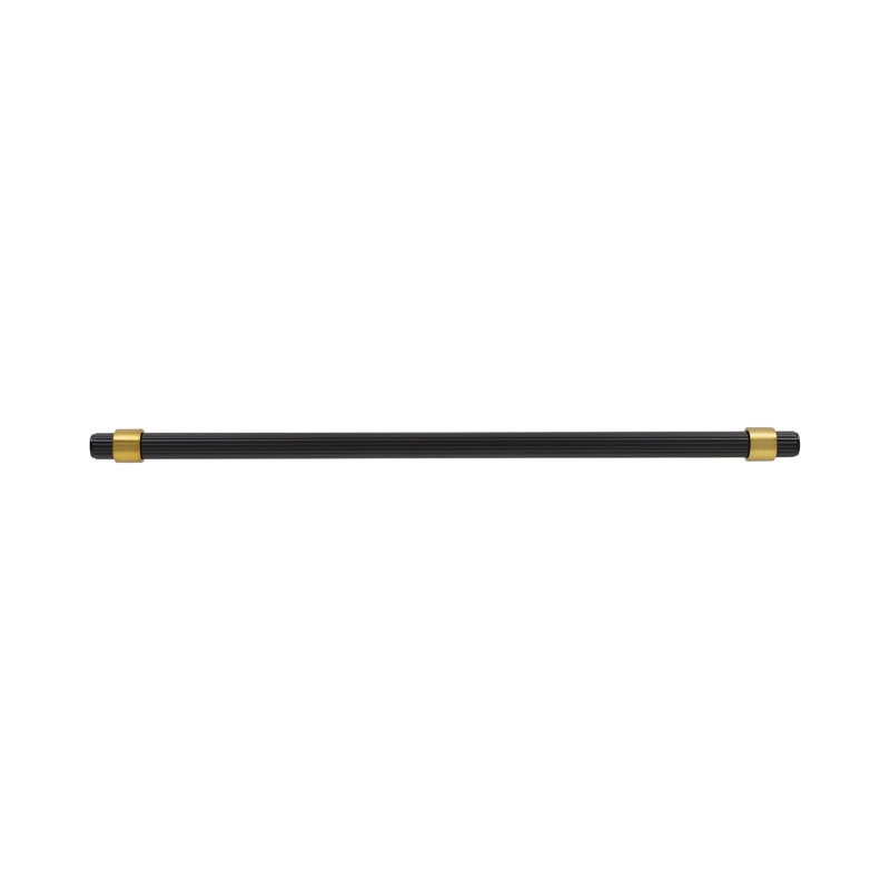 Sinclaire Bar / Handle Pull, 18, Matte Black/Brushed Golden Brass, 1