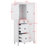 Storage Cabinet With Doors, Tall Storage Cabinet With Adjustable Shelves, 3 Drawers And 3 Enclosed Compartment