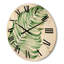 Horloge murale en bois Tropical Leaf of Monstera II-63902062