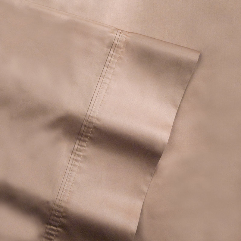Pointehaven 500 Thread Count 100% Egyptian-Quality Cotton Long Staple Solid Pillow Cases, King, Espresso