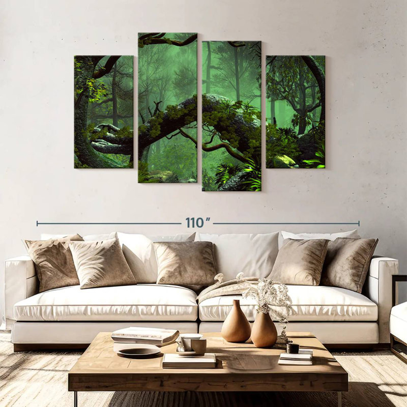 Alvord la forêt sombre, H 54 po x l 84 po