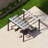 Florence 11 ft. W x 11 ft. D Wood Grain Aluminum Pergola in Chilean Ipe Finish with Canopy-1878517747