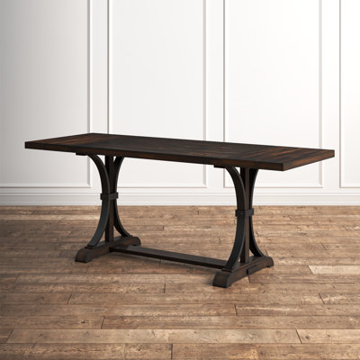 Aubryella Extendable Solid Wood Base Dining Table