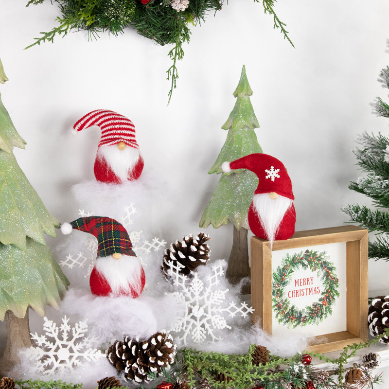 Personnages de Noël gnomes en peluche
